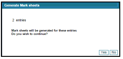 Generate YLE Mark-sheets